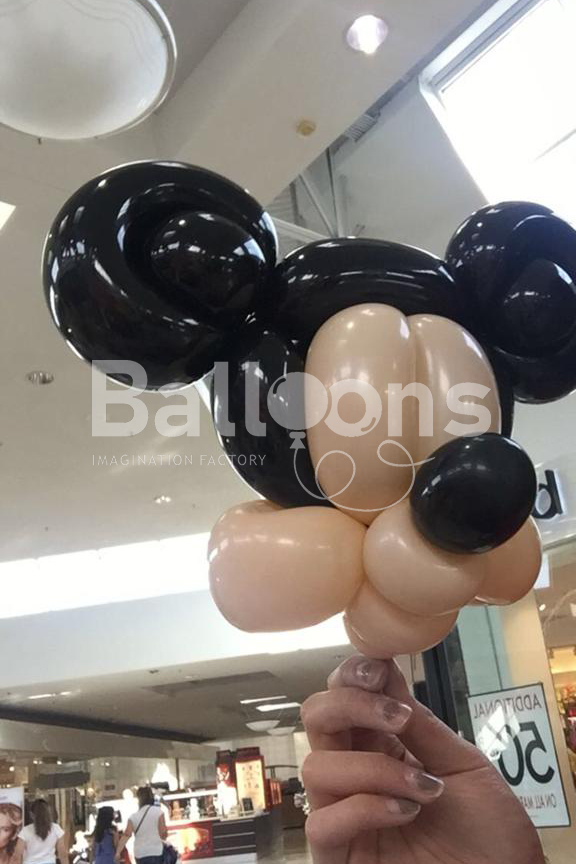 Globoflexia con forma de Mickey Mouse